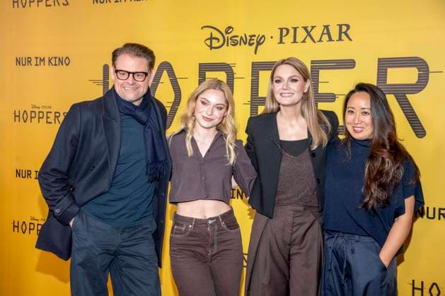 abb Max Giermann, Alina Khani, Martina Hill und Eun-Kyung Park auf dem schwarzen Teppich beim Special Screening von Hoppers im Zoo Palast Berlin Sonntag 01.03.2026 in Berlin Berlin Deutschland