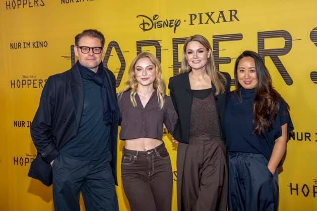 abb Max Giermann, Alina Khani, Martina Hill und Eun-Kyung Park auf dem schwarzen Teppich beim Special Screening von Hoppers im Zoo Palast Berlin Sonntag 01.03.2026 in Berlin Berlin Deutschland