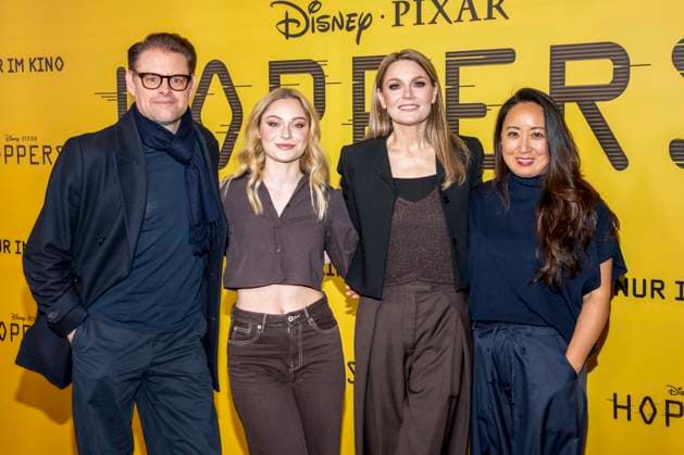 abb Max Giermann, Alina Khani, Martina Hill und Eun-Kyung Park auf dem schwarzen Teppich beim Special Screening von Hoppers im Zoo Palast Berlin Sonntag 01.03.2026 in Berlin Berlin Deutschland