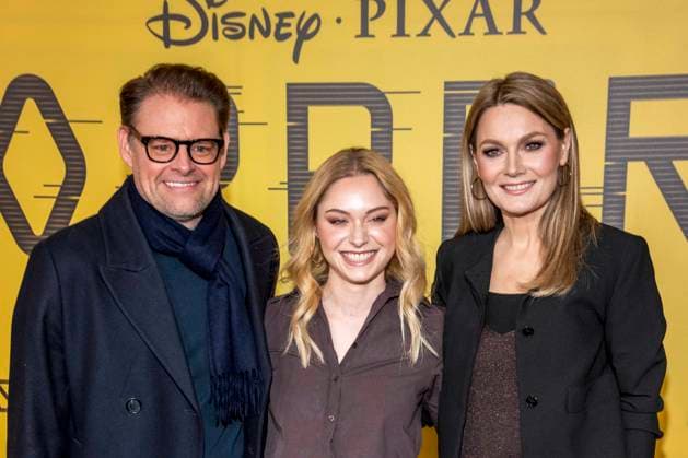 abb Max Giermann, Alina Khani, Martina Hill auf dem schwarzen Teppich beim Special Screening von Hoppers im Zoo Palast Berlin Sonntag 01.03.2026 in Berlin Berlin Deutschland