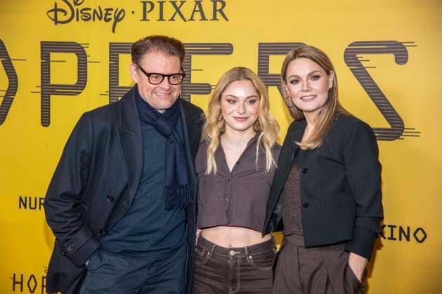 abb Max Giermann, Alina Khani, Martina Hill auf dem schwarzen Teppich beim Special Screening von Hoppers im Zoo Palast Berlin Sonntag 01.03.2026 in Berlin Berlin Deutschland
