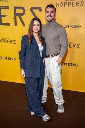 abb Patricia Strasburger und Sascha Kekez auf dem schwarzen Teppich beim Special Screening von Hoppers im Zoo Palast Berlin Sonntag 01.03.2026 in Berlin Berlin Deutschland