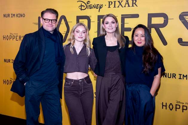 abb Max Giermann, Alina Khani, Martina Hill und Eun-Kyung Park auf dem schwarzen Teppich beim Special Screening von Hoppers im Zoo Palast Berlin Sonntag 01.03.2026 in Berlin Berlin Deutschland