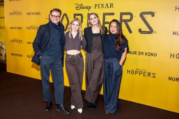 abb Max Giermann, Alina Khani, Martina Hill und Eun-Kyung Park auf dem schwarzen Teppich beim Special Screening von Hoppers im Zoo Palast Berlin Sonntag 01.03.2026 in Berlin Berlin Deutschland