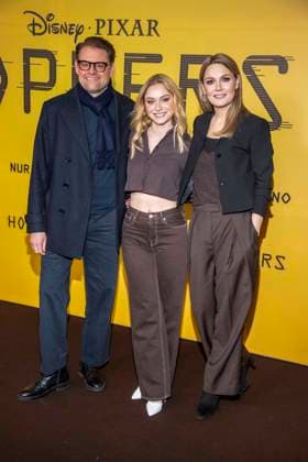 abb Max Giermann, Alina Khani, Martina Hill auf dem schwarzen Teppich beim Special Screening von Hoppers im Zoo Palast Berlin Sonntag 01.03.2026 in Berlin Berlin Deutschland