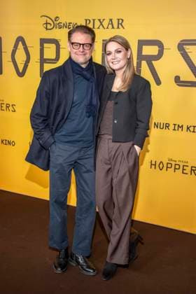abb Max Giermann und Martina Hill auf dem schwarzen Teppich beim Special Screening von Hoppers im Zoo Palast Berlin Sonntag 01.03.2026 in Berlin Berlin Deutschland