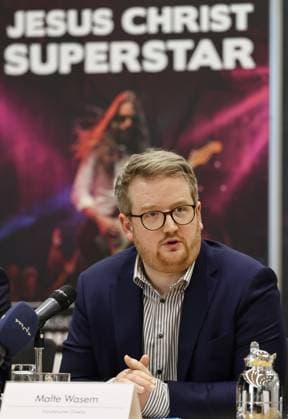Pressekonferenz Domstufenfestspiel Jesus Christ Superstar 02.03.2026, Erfurt, Sparkassen-Finanzzentrum, Rotunde, Pressekonferenz zu den Domstufenfestspielen 2026 - Rock-Musical Jesus Christ Superstar von Andrew Lloyd Webber und Tim Rice im Bild: Malte Wasem (Kuenstlerischer Direktor)