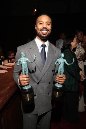 LOS ANGELES, CA - MARCH 1: Michael B. Jordan at the 2026 Screen Actors Guild Awards After Party at the Shrine Auditorium in Los Angeles, California on March 1, 2026. Copyright: xWalikxGoshornx
