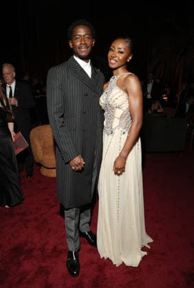 LOS ANGELES, CA - MARCH 1: Damson Idris and Jayme Lawson at the 2026 Screen Actors Guild Awards After Party at the Shrine Auditorium in Los Angeles, California on March 1, 2026. Copyright: xWalikxGoshornx