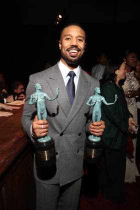 LOS ANGELES, CA - MARCH 1: Michael B. Jordan at the 2026 Screen Actors Guild Awards After Party at the Shrine Auditorium in Los Angeles, California on March 1, 2026. Copyright: xWalikxGoshornx