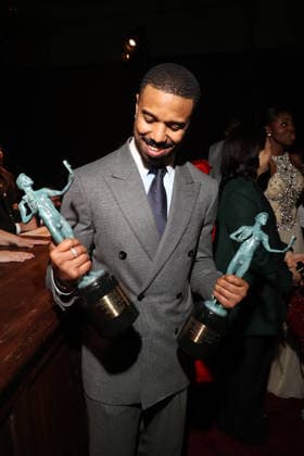 LOS ANGELES, CA - MARCH 1: Michael B. Jordan at the 2026 Screen Actors Guild Awards After Party at the Shrine Auditorium in Los Angeles, California on March 1, 2026. Copyright: xWalikxGoshornx