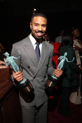 LOS ANGELES, CA - MARCH 1: Michael B. Jordan at the 2026 Screen Actors Guild Awards After Party at the Shrine Auditorium in Los Angeles, California on March 1, 2026. Copyright: xWalikxGoshornx
