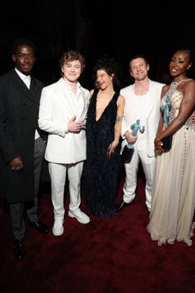 LOS ANGELES, CA - MARCH 1: Damson Idris, Christian Convery, Odessa A zion, Jack O Connell and Jayme Lawson at the 2026 Screen Actors Guild Awards After Party at the Shrine Auditorium in Los Angeles, California on March 1, 2026. Copyright: xWalikxGoshornx