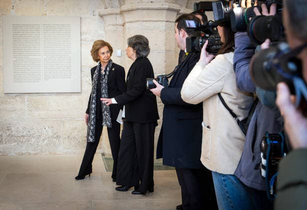 Queen Sofia inaugurates the exhibition Picasso Biblical Roots in Burgos Queen Sofia during the inauguration in the Cathedral of Burgos of the exhibition Picasso Biblical Roots, on March 32, 2026, in Burgos, Castilla y León Spain The exhibition will be on display from March 3 to June 29, 2026 in the Beato Valentín Palencia Hall of the Cathedral of Burgos and proposes an unprecedented dialogue between the work of Pablo Picasso and the cathedrals space 02 MARCH 2026 Tomá Espana  Copyright: xTomasxAlonsox 7331863