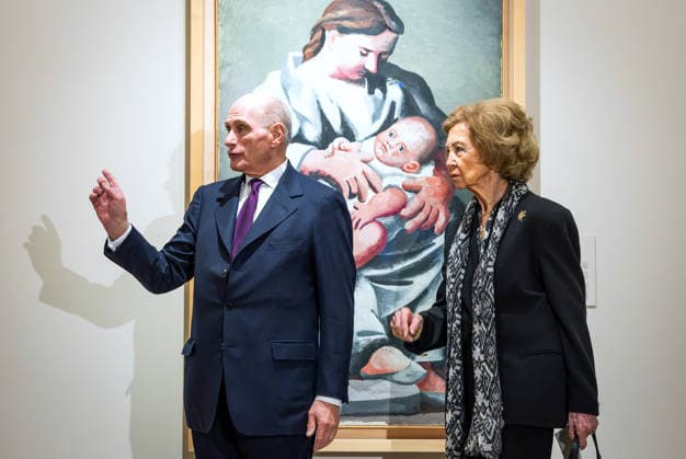 Queen Sofia inaugurates the exhibition Picasso Biblical Roots in Burgos Queen Sofia during the inauguration in the Cathedral of Burgos of the exhibition Picasso Biblical Roots, on March 32, 2026, in Burgos, Castilla y León Spain The exhibition will be on display from March 3 to June 29, 2026 in the Beato Valentín Palencia Hall of the Cathedral of Burgos and proposes an unprecedented dialogue between the work of Pablo Picasso and the cathedrals space 02 MARCH 2026 Tomá Espana  Copyright: xTomasxAlonsox 7331870