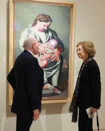 02-03-2026 Burgos Queen Sofia during the opening of the exhibition Picasso. Biblical Roots, displayed from 3 March to 29 June 2026 in the Beato Valentin Palencia Hall of Burgos Cathedral in Burgos, Castilla y Leon. Â  Copyright: xPPEx