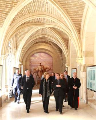 02-03-2026 Burgos Queen Sofia during the opening of the exhibition Picasso. Biblical Roots, displayed from 3 March to 29 June 2026 in the Beato Valentin Palencia Hall of Burgos Cathedral in Burgos, Castilla y Leon. Â  Copyright: xPPEx