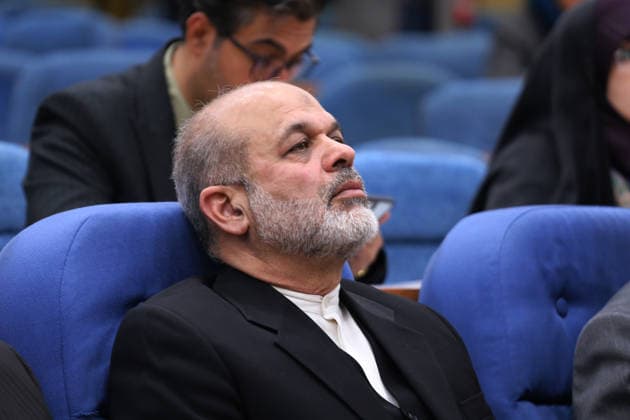 Iranian Interior Minister Ahmad Vahidi Press Conference Iranian Interior Minister, Ahmad Vahidi, looks on before a press conference on the elections of the parliamentary and the Council of Experts, an influential body of Islamic clerics, in Tehran, Iran, on March 04, 2024. Ahmad Vahidi is an Iranian Islamic Revolutionary Guard Corps brigadier general who was appointed in 2021 under President Ebrahim Raisi as Iran™s interior minister, and had previously served as defence minister Tehran Tehran Iran Copyright: xRouzbehxFouladix