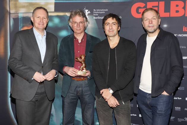 Premiere GELBE BRIEFE in Hamburg Dr. Carsten Brosda, Ingo Fliess, Ilker Catak , Helge Albers, Premiere Gelbe Briefe, Zeise Kinos Hamburg, 02.03.2026 Copyright: xEventpressxBecherx