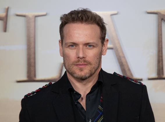 Sam Heughan arrives on the red carpet at the premiere of Starz Outlander Season 8 at Alice Tully Hall on March 2, 2026 in New York City.  NYP20260302520 SERENAxXUxNING