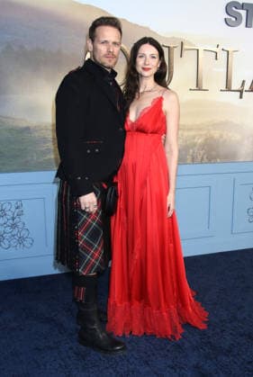 NEW YORK, NY - MARCH 2: Sam Heughan, Caitriona Balfe at the Starz Outlander season 8 premiere at Alice Tully Hall on March 02, 2026 in New York City. Copyright: xRWx