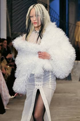 PFW - Weinsanto Runway A model walks the runway during the Weinsanto Womenswear Fall Winter 2026-2027 show as part of Paris Fashion Week on March 02, 2026 in Paris, France. Photo by Jana Call me J ABACAPRESS.COM Paris Ile de France France  Copyright: xJanaxCallxmexJ ABACAx