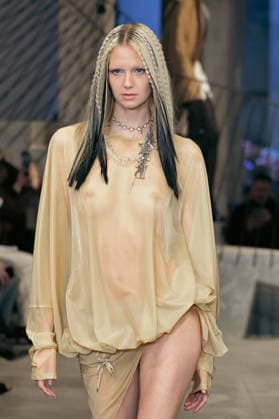 PFW - Weinsanto Runway A model walks the runway during the Weinsanto Womenswear Fall Winter 2026-2027 show as part of Paris Fashion Week on March 02, 2026 in Paris, France. Photo by Jana Call me J ABACAPRESS.COM Paris Ile de France France  Copyright: xJanaxCallxmexJ ABACAx