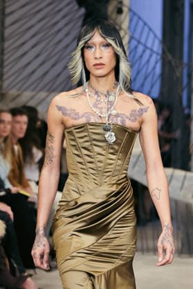 PFW - Weinsanto Runway A model walks the runway during the Weinsanto Womenswear Fall Winter 2026-2027 show as part of Paris Fashion Week on March 02, 2026 in Paris, France. Photo by Jana Call me J ABACAPRESS.COM Paris Ile de France France  Copyright: xJanaxCallxmexJ ABACAx