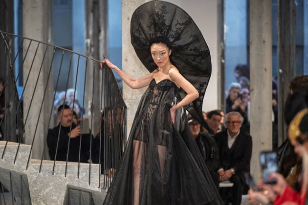 PFW - Weinsanto Runway A model walks the runway during the Weinsanto Womenswear Fall Winter 2026-2027 show as part of Paris Fashion Week on March 02, 2026 in Paris, France. Photo by Jana Call me J ABACAPRESS.COM Paris Ile de France France  Copyright: xJanaxCallxmexJ ABACAx