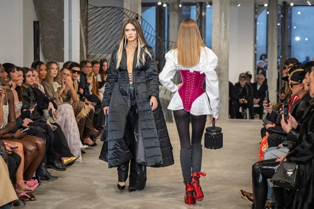 PFW - Weinsanto Runway A model walks the runway during the Weinsanto Womenswear Fall Winter 2026-2027 show as part of Paris Fashion Week on March 02, 2026 in Paris, France. Photo by Jana Call me J ABACAPRESS.COM Paris Ile de France France  Copyright: xJanaxCallxmexJ ABACAx