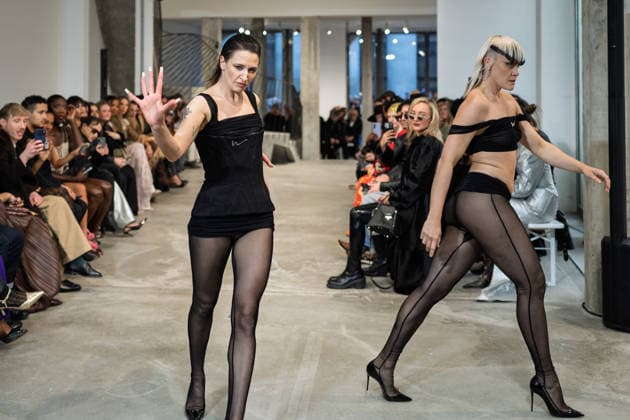 PFW - Weinsanto Runway A model walks the runway during the Weinsanto Womenswear Fall Winter 2026-2027 show as part of Paris Fashion Week on March 02, 2026 in Paris, France. Photo by Jana Call me J ABACAPRESS.COM Paris Ile de France France  Copyright: xJanaxCallxmexJ ABACAx
