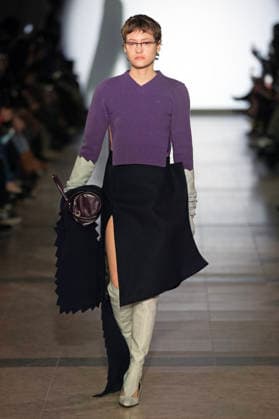 PFW - Julie Kegels Runway A model walks the runway during the Julie Kegels Womenswear Fall Winter 2026-2027 show as part of Paris Fashion Week on March 02, 2026 in Paris, France. Photo by Alain Gil Gonzalez ABACAPRESS.COM Paris France  Copyright: xGonzalezxAlain-Gil ABACAx