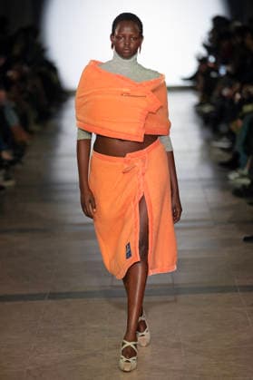 PFW - Julie Kegels Runway A model walks the runway during the Julie Kegels Womenswear Fall Winter 2026-2027 show as part of Paris Fashion Week on March 02, 2026 in Paris, France. Photo by Alain Gil Gonzalez ABACAPRESS.COM Paris France  Copyright: xGonzalezxAlain-Gil ABACAx