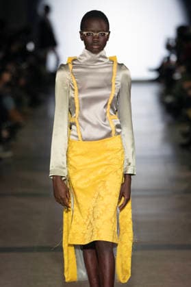 PFW - Julie Kegels Runway A model walks the runway during the Julie Kegels Womenswear Fall Winter 2026-2027 show as part of Paris Fashion Week on March 02, 2026 in Paris, France. Photo by Alain Gil Gonzalez ABACAPRESS.COM Paris France  Copyright: xGonzalezxAlain-Gil ABACAx