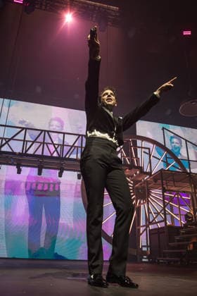 Music Concert - MIKA - Spinning Out Tour Mika performs the Spinning Out Tour on March 02, 2025 at Unipol Arena, Bologna, Italy. Casalecchio di Reno Unipol Arena Italy Copyright: xEmanuelaxVertollix xLiveMediax LPM_2323064
