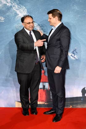 Walid Nackschbandi und Leopold Hoesch bei der Weltpremiere des Dokumentarfilms On The Wave im Cinedom. Köln, 02.03.2026
