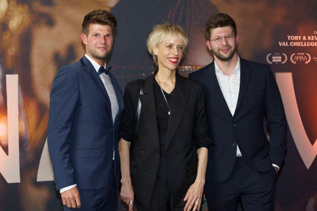 Tobias Schmutzler, Katja Eichinger und Kevin Schmutzler bei der Premiere des Kinofilms Nawi - Dear Future Me in der Astor Film Lounge im Arri. München, 02.03.2026