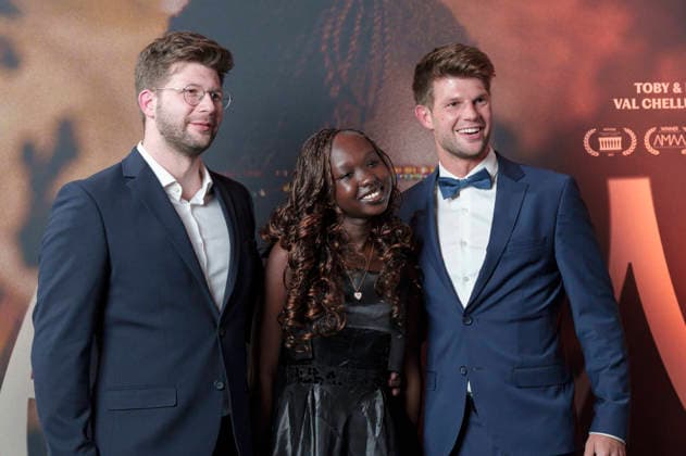 Kevin Schmutzler, Michelle Lemuya Ikeny und Tobias Schmutzler bei der Premiere des Kinofilms Nawi - Dear Future Me in der Astor Film Lounge im Arri. München, 02.03.2026