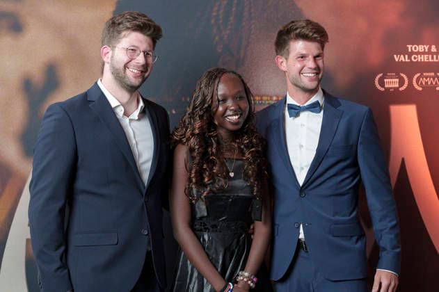 Kevin Schmutzler, Michelle Lemuya Ikeny und Tobias Schmutzler bei der Premiere des Kinofilms Nawi - Dear Future Me in der Astor Film Lounge im Arri. München, 02.03.2026