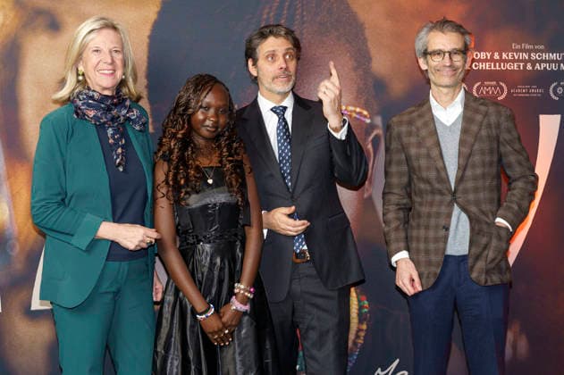 Katja Elisabeth Wildermuth, Michelle Lemuya Ikeny, Ludwig Prinz von Bayern und Björn Wilhelm bei der Premiere des Kinofilms Nawi - Dear Future Me in der Astor Film Lounge im Arri. München, 02.03.2026
