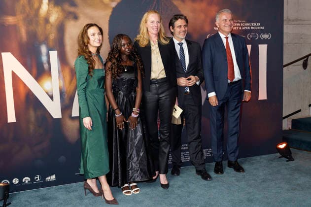 Sophie-Alexandra Prinzessin von Bayern, Michelle Lemuya Ikeny, Elisabeth Herzogin in Bayern-Terberger, Ludwig Prinz von Bayern und Daniel Terberger bei der Premiere des Kinofilms Nawi - Dear Future Me in der Astor Film Lounge im Arri. München, 02.03.2026