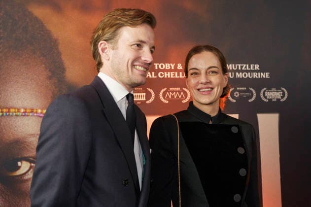 Franz-Albrecht Erbprinz zu Oettingen-Spielberg mit Ehefrau Cleo von Adelsheim bei der Premiere des Kinofilms Nawi - Dear Future Me in der Astor Film Lounge im Arri. München, 02.03.2026