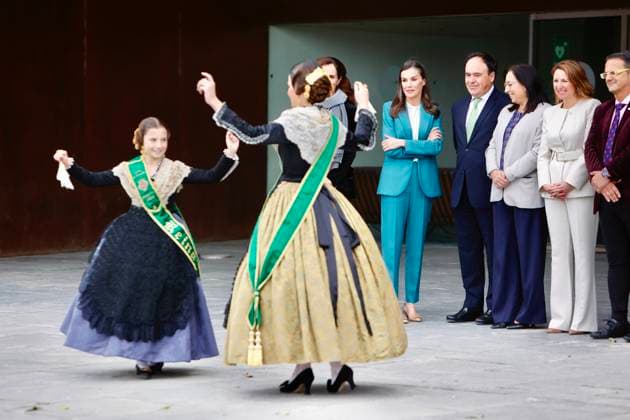 The Queen presides over the event on the occasion of the World Day for Rare Diseases in Castellón The Falleras 2026 Queens of Castellón, Ana Olivas i and Clara Sanz 2i dance during the arrival of Queen Letizia 3i to the event on the occasion of the World Day for Rare Diseases, at the Palacio de Congresos de Castellón, on March 3, 2026, in Castellón de la Plana, Valencian Community Spain Organized by the Spanish Federation of Rare Diseases FEDER, the event is part of the campaign Because every person matters, an initiative that seeks to ensure equity in access to social and health resources 03 MARCH 2026 QUEEN LETIZIA RARE DISEASES CASTELLÓN DE LA PLANA ÁNGEL SÁNCHEZ 03 03 03 2026 Castellon de la Plana Community Castellon de la Plana Commun  Copyright: xÃNGELxSÃNCHEZx 7333657