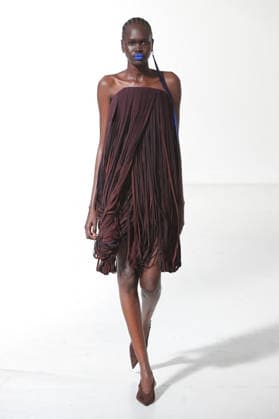 PFW - Maitrepierre Runway A model walks the runway during the Maitrepierre Womenswear Fall Winter 2026-2027 show as part of Paris Fashion Week on March 3, 2026 in Paris, France. Photo by Alain Gil Gonzalez ABACAPRESS.COM Paris France  Copyright: xGonzalezxAlain-Gil ABACAx