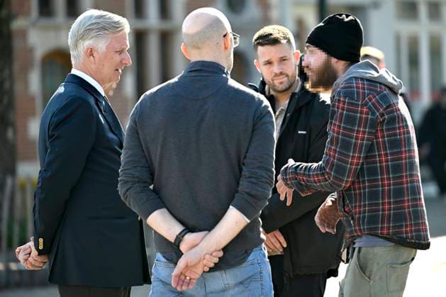 King Philippe visited the non-profit organization DIOGENES BRUSSELS, BELGIUM - MARCH 03 : King Philippe visited the non-profit organization DIOGENES, a service that helps the homeless and aims to reconnect people living on the streets with the rest of society. The King met with homeless individuals and learned about the organization s operations. He then chaired a roundtable discussion with DIOGENES staff, representatives from various partner organizations, and experts in the fields of homelessness and poverty on March 3, 2026 in Brussels, Belgium, 03 03 2026 Brussels Belgium  Copyright: xDidierxLebrunx