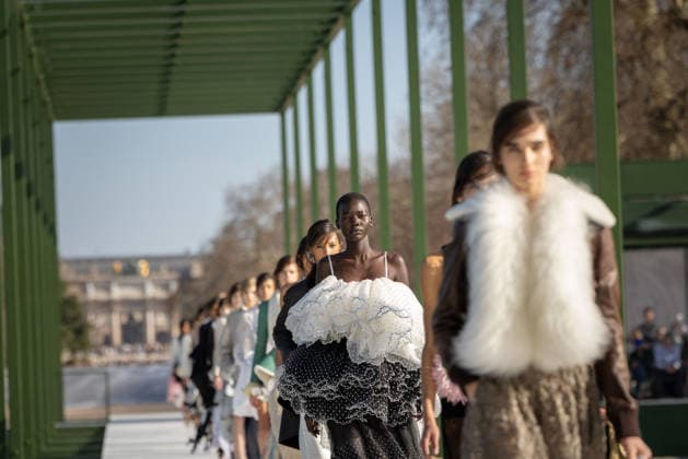 PFW - Dior Runway A model walks the runway during the Christian Dior Womenswear Fall Winter 2026-2027 show as part of Paris Fashion Week on March 3, 2026 in Paris, France. Photo by Alexis Jumeau ABACAPRESS.COM Paris France  Copyright: xJumeauxAlexis ABACAx