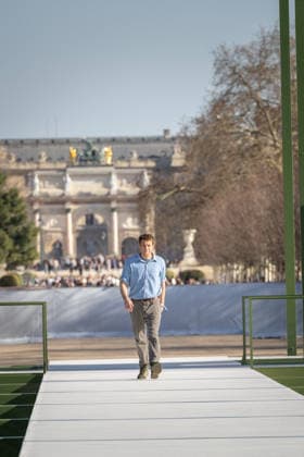 PFW - Dior Runway Jonathan Anderson walks the runway during the Christian Dior Womenswear Fall Winter 2026-2027 show as part of Paris Fashion Week on March 3, 2026 in Paris, France. Photo by Alexis Jumeau ABACAPRESS.COM Paris France  Copyright: xJumeauxAlexis ABACAx