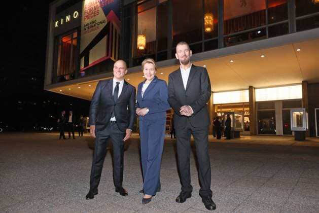 Wiedereröffnung des Kino International Christian Bräuer, Franziska Giffey, Heinrich-Georg Kloster Offizielle Wiedereröffnung des Kino International in Berlin Karl-Marx-Allee, Datum: 03.03.2026 Copyright: xEventpress Kratschx