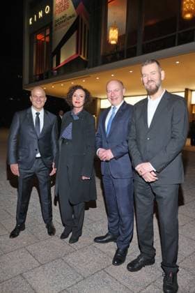 Wiedereröffnung des Kino International Christian Bräuer, Maria Schrader, Kai Wegner, Heinrich-Georg Kloster Offizielle Wiedereröffnung des Kino International in Berlin Karl-Marx-Allee, Datum: 03.03.2026 Copyright: xEventpress Kratschx