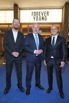 Wiedereröffnung des Kino International Heinrich-Georg Kloster, Kai Wegner, Christian Bräuer Offizielle Wiedereröffnung des Kino International in Berlin Karl-Marx-Allee, Datum: 03.03.2026 Copyright: xEventpress Kratschx